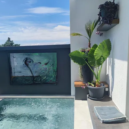 Art Gallery House With A Small Relaxing Pool Case de vacanță