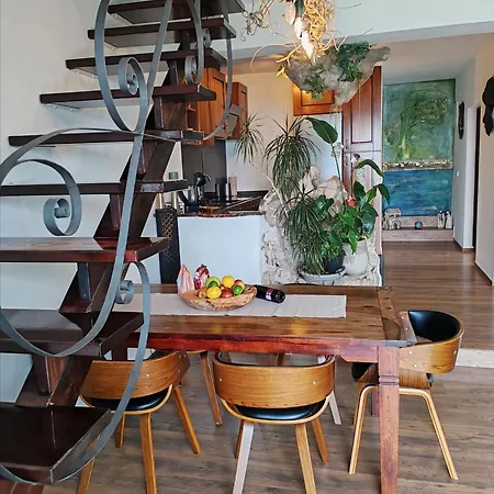 בית נופש Art Gallery House With A Small Relaxing Pool
